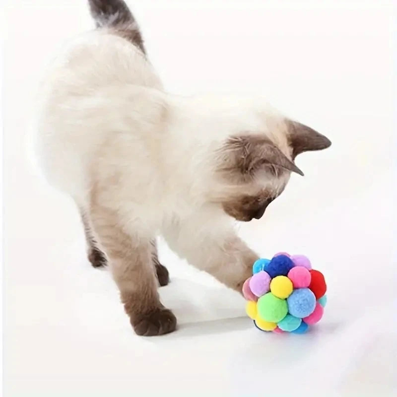 Multi-colored Woolen Bell Ball Pack