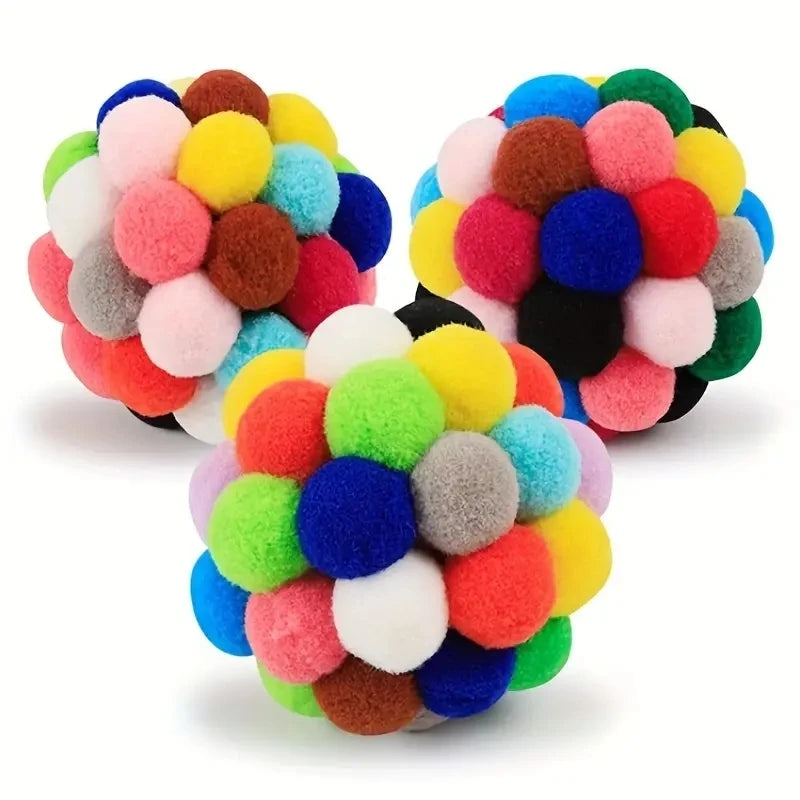 Multi-colored Woolen Bell Ball Pack